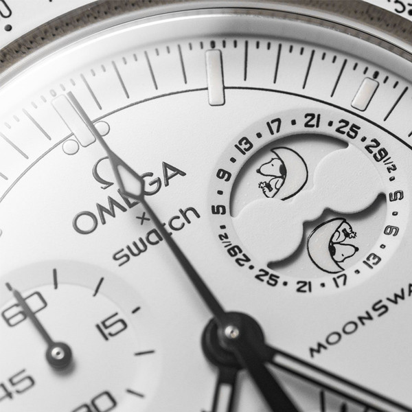 ساعت امگا سواچ مدل Omega x Swatch Mission To Moonphase Snoopy
