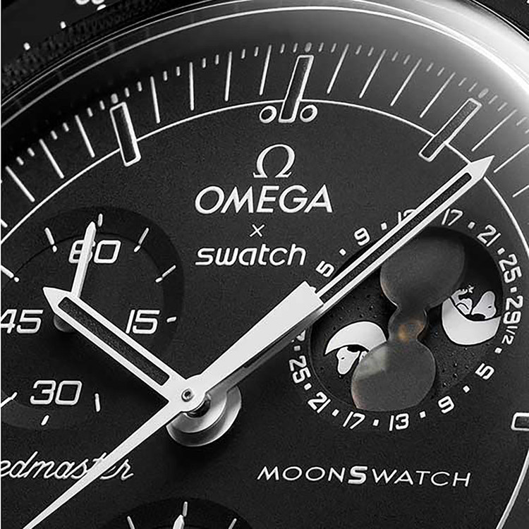 ساعت امگا سواچ Mission to the Moon phase new Moon