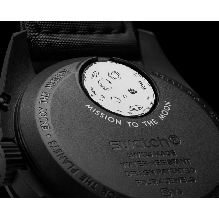 ساعت امگا سواچ Mission to the Moon phase new Moon