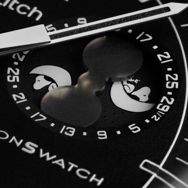 ساعت امگا سواچ Mission to the Moon phase new Moon