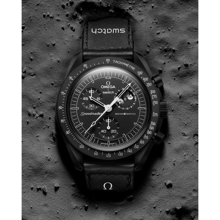 ساعت امگا سواچ Mission to the Moon phase new Moon